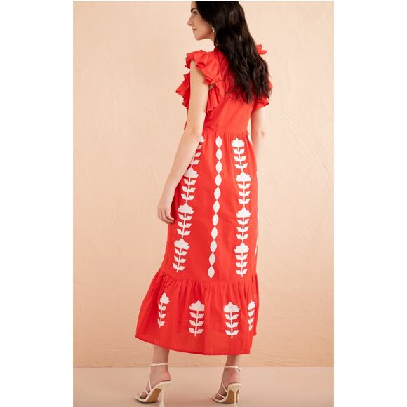 Banjanan Hannah Floral Maxi Dress 2X - Picture 2 of 6